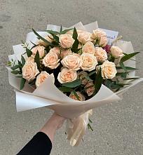 Букет Кремовые розы Латте в Качканаре